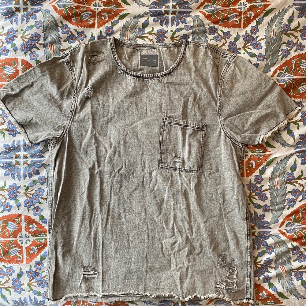 GRUNGE ACID WASH TEE